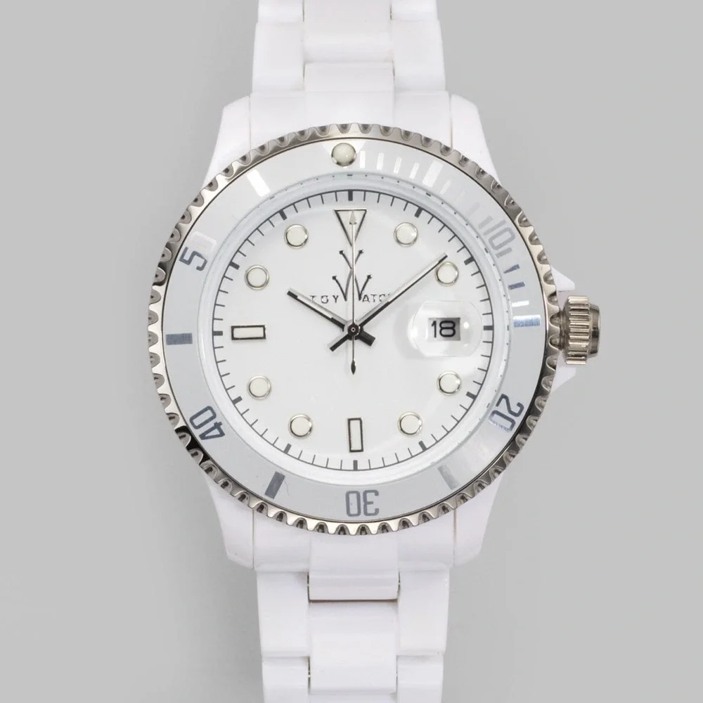 ToyWatch Plasteramic Classic Collection White Women's Watch 32008-WH - Picture 1 of 6